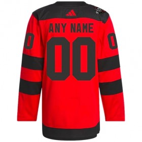 New Jersey Devils Dresy Personalizované 2024 Premium Stadium Series Adidas Červené - Pánské